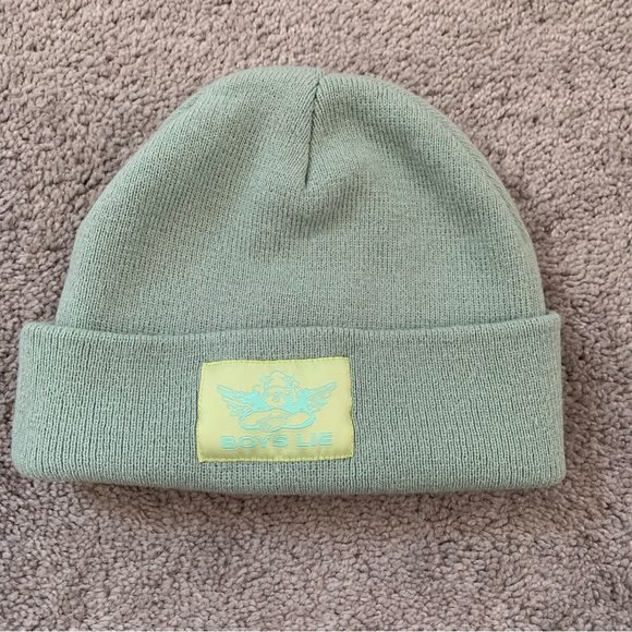 Boys Lie Accessories - EUC BOYS LIE MINT GREEN BEANIE